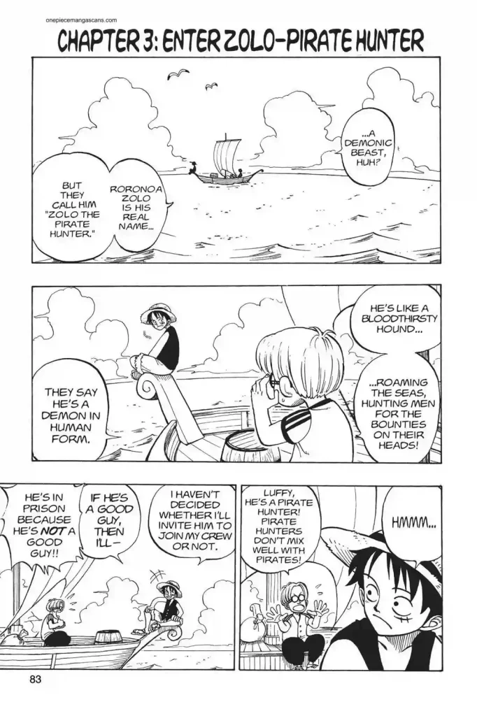 Chapter 3: Enter Zoro, Pirate Hunter 1 One-Piece-Manga-Chapter-3