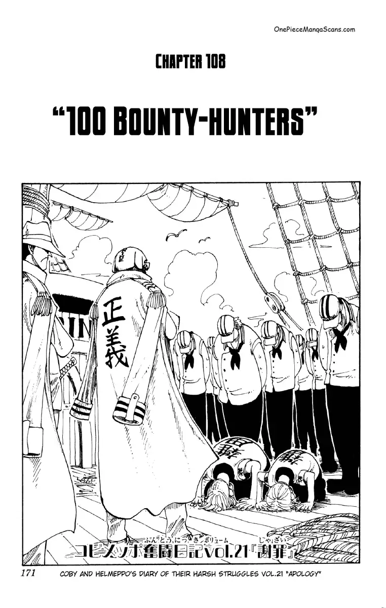 Chapter 108: 100 Bounty Hunters 1 one-piece-chapter-108