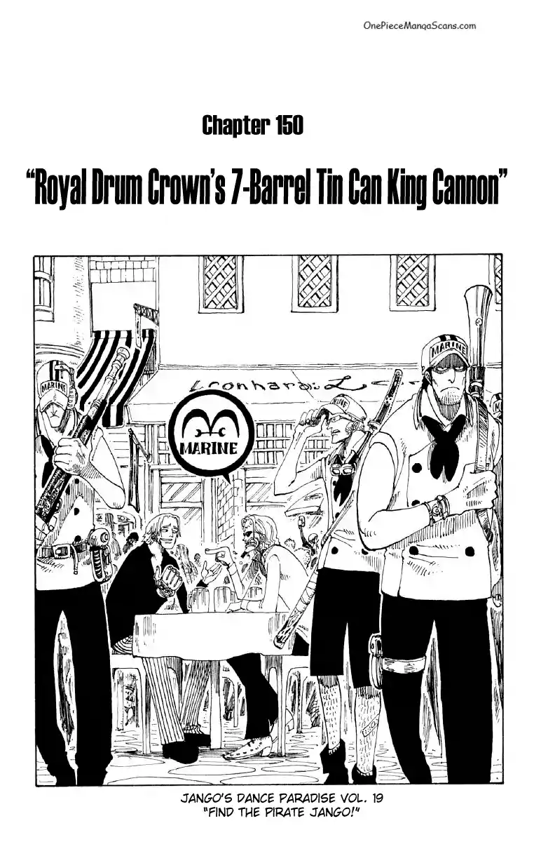 Chapter 150: Royal Drum Crown 7-Shot Tin Tyrant Cannon 1 one-piece-chapter-150