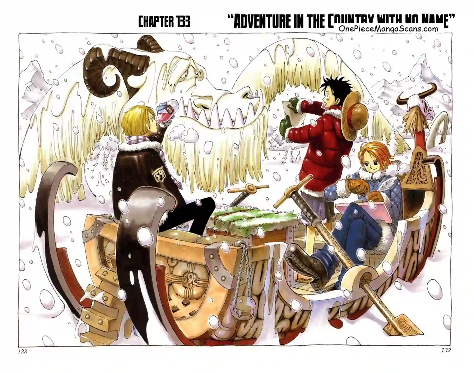 Chapter 133: Adventure in a Nameless Country 1 one-piece-chapter-133